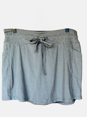Balance Collection Grey Striped Skirt Sz XL